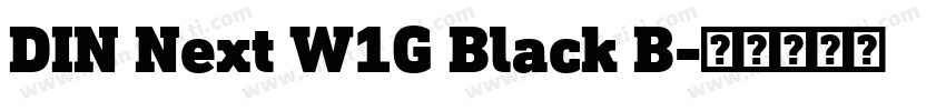 DIN Next W1G Black B字体转换